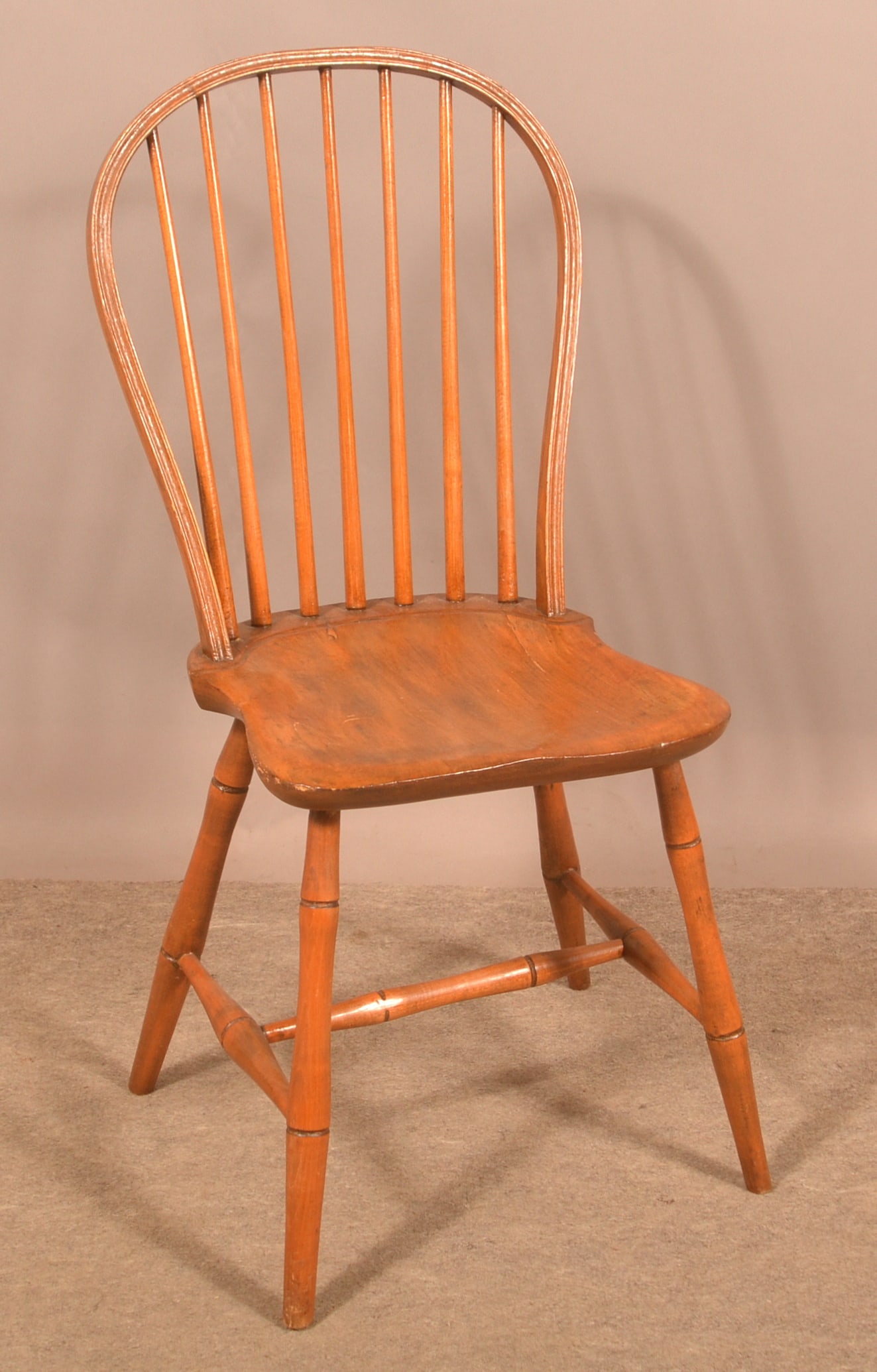 PA 19th Century Bow-Back Windsor Side Chair. (1 of 5)