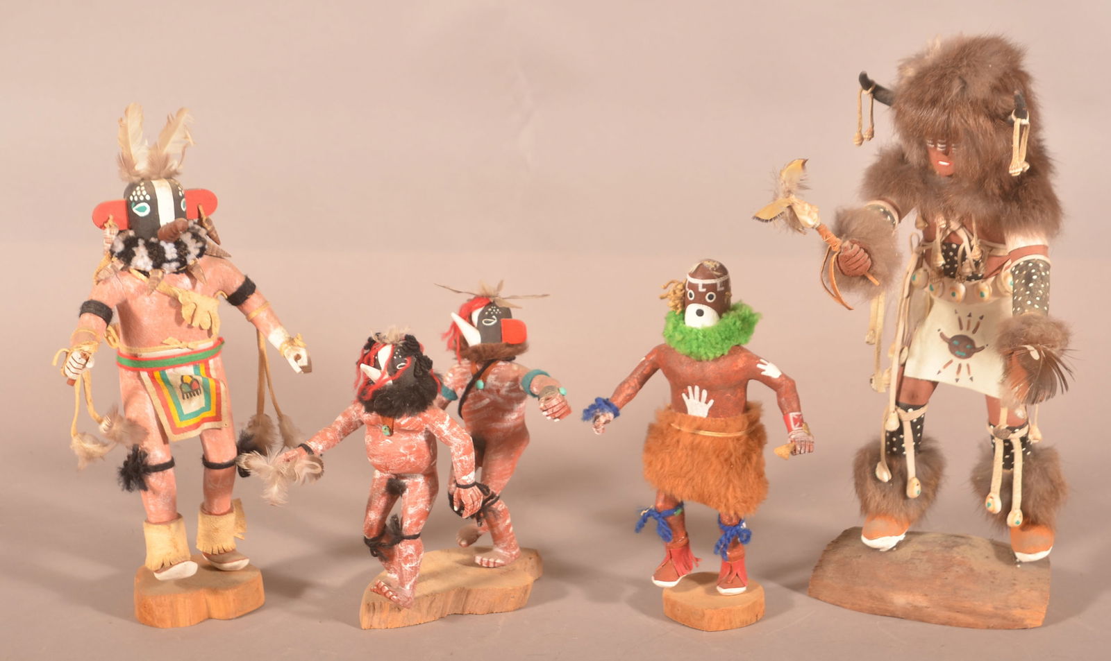 Four Various Large Kachina Figures. (1 of 3)