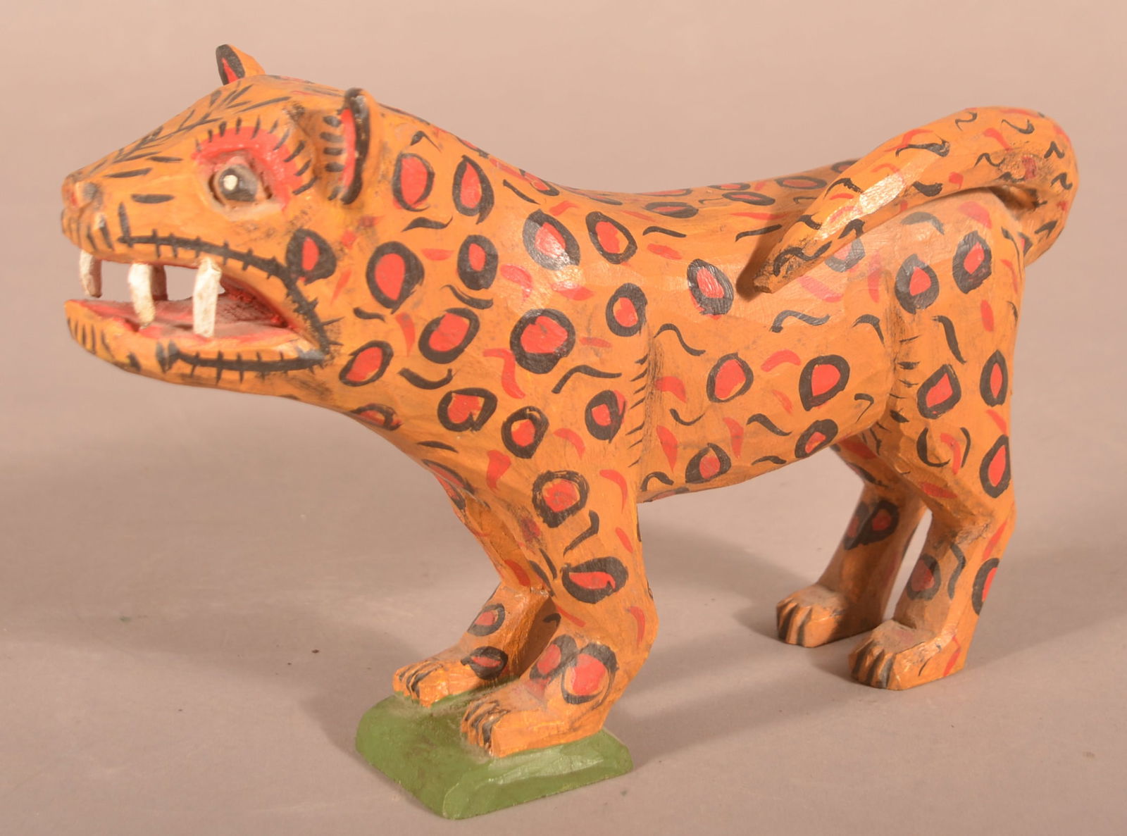 Strawser 1990 Folk Art Schimmel-Type Tiger. (1 of 3)