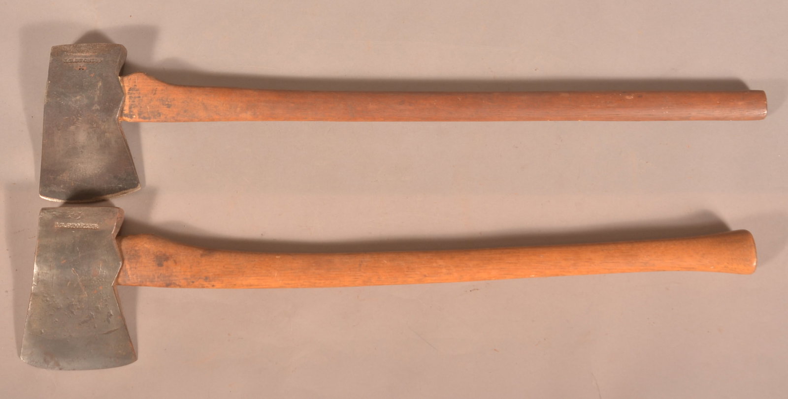 Two J. B. Stohler Felling Axes, Lebanon Co., PA. (1 of 5)