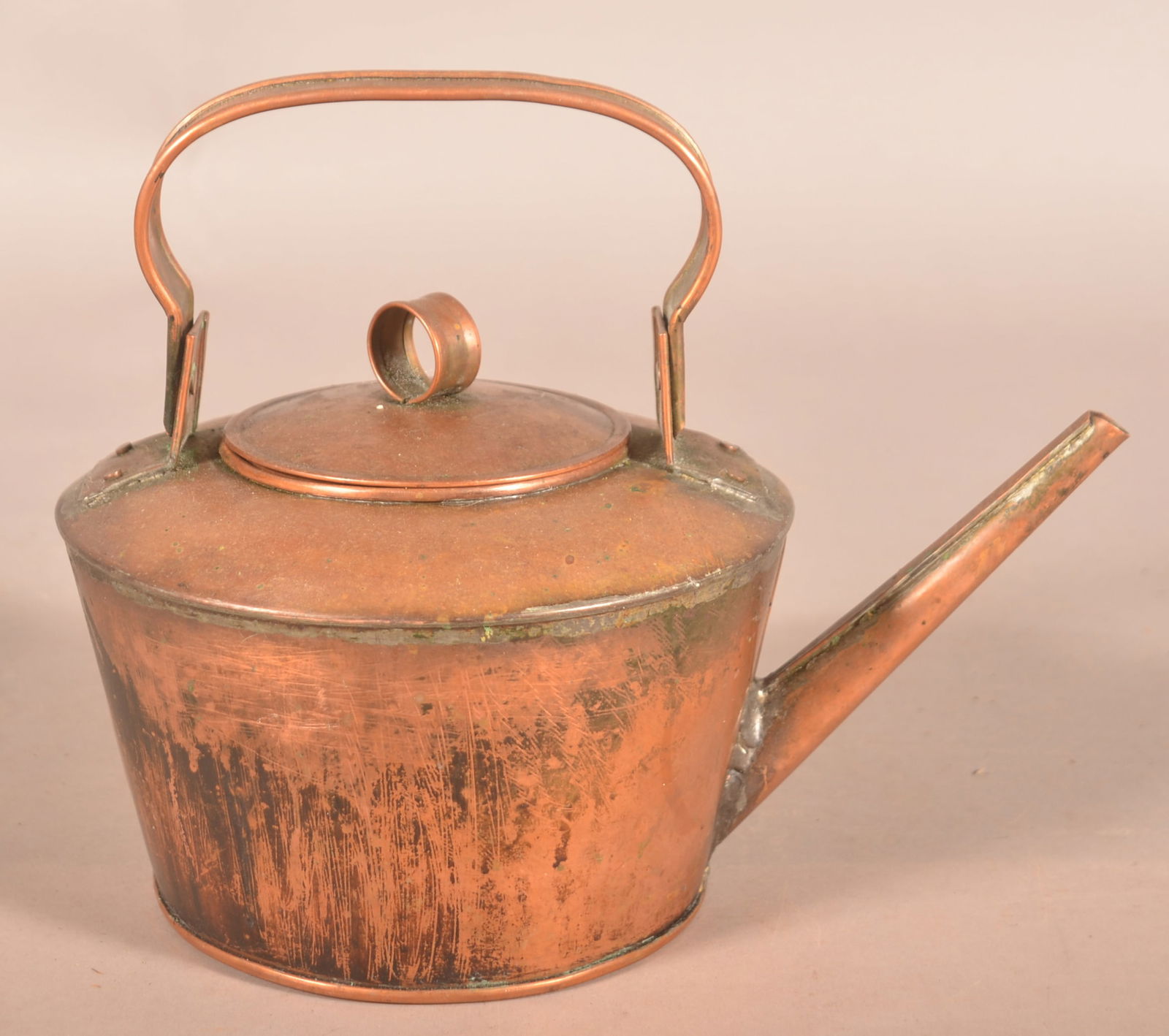 H.J. Heine 19th Century Copper Tea Kettle. (1 of 4)