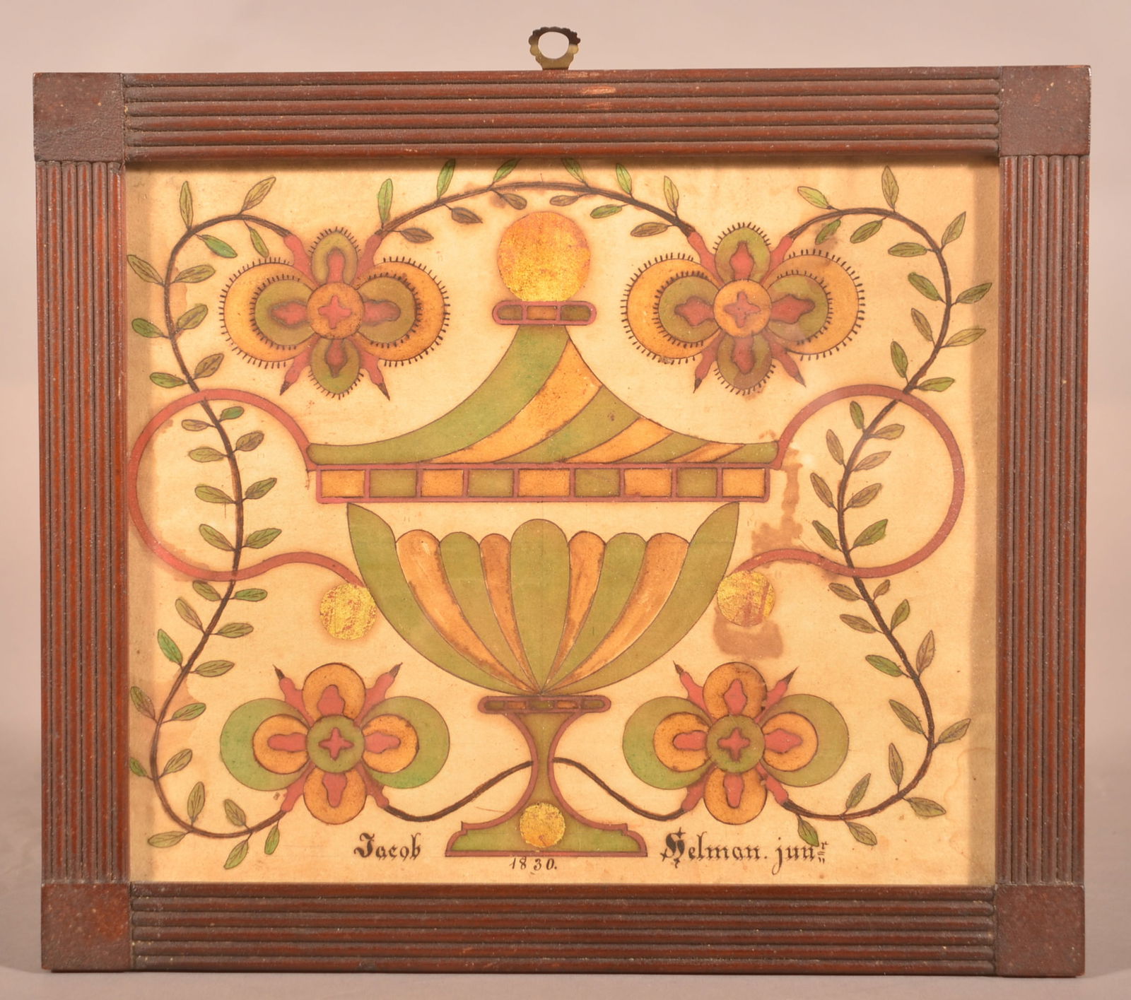 Samuel Bentz, Mount Pleasant 1830 Fraktur Drawing. (1 of 5)