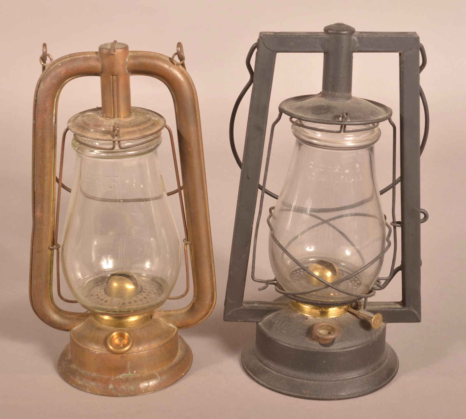 Two Dietz Tubular Lanterns. (1 of 2)