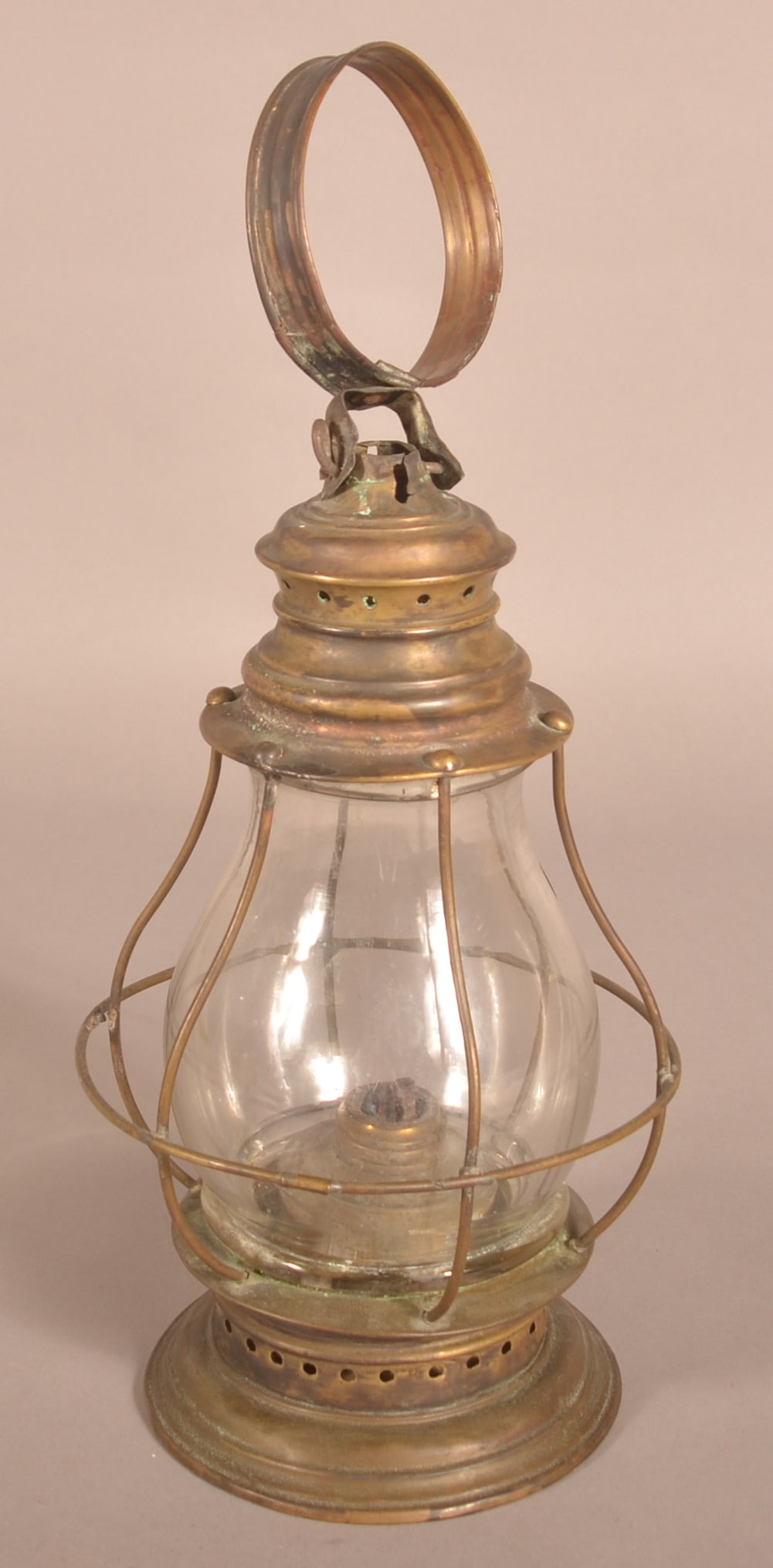 19th Century Brass Lantern. (1 of 2)