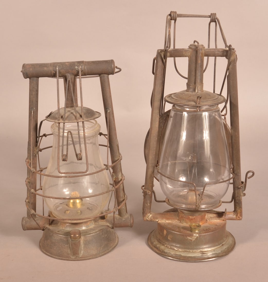 Two Various Tin Tubular Lanterns. (1 of 3)