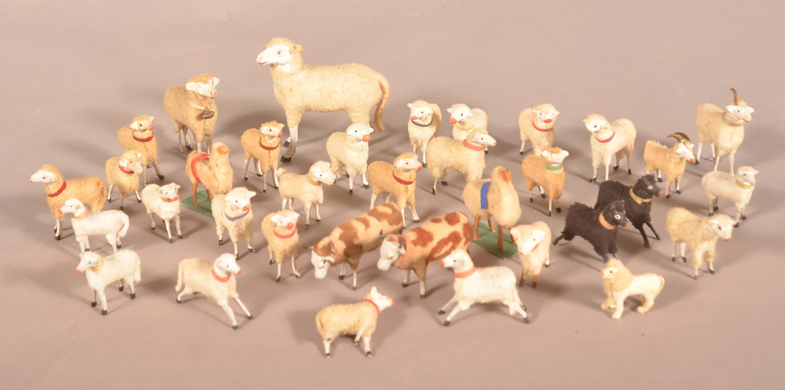 Lot of Antique German Putz Stick Leg Animals. (1 of 2)