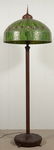 Unmarked Tiffany Style Leaded Glass Floor Lamp. Art Dec