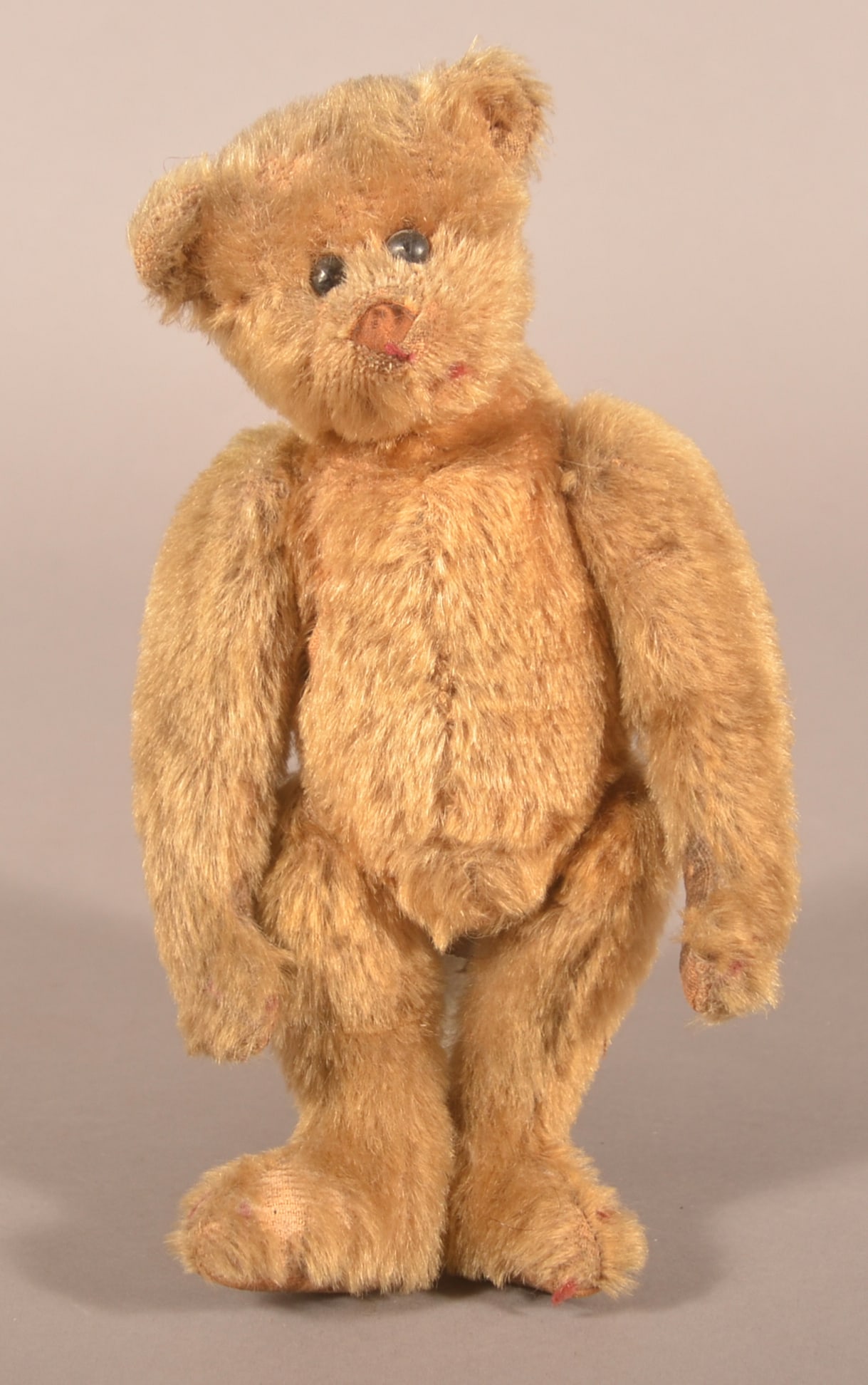 Antique Tan Mohair Teddy Bear. (1 of 6)
