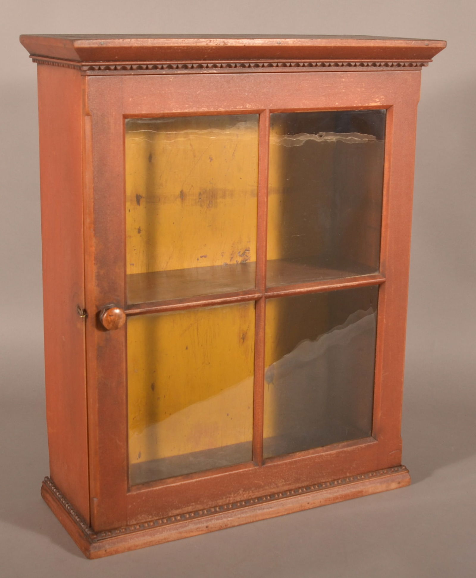 American 19th Century Softwood Hanging Cupboard. (1 of 5)