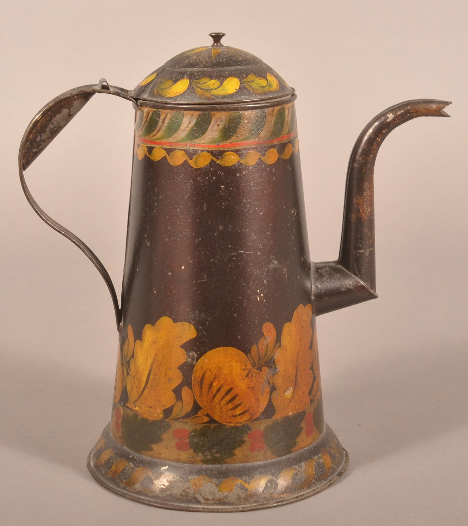 Pennsylvania 19th Century Toleware Coffee Pot. (1 of 5)