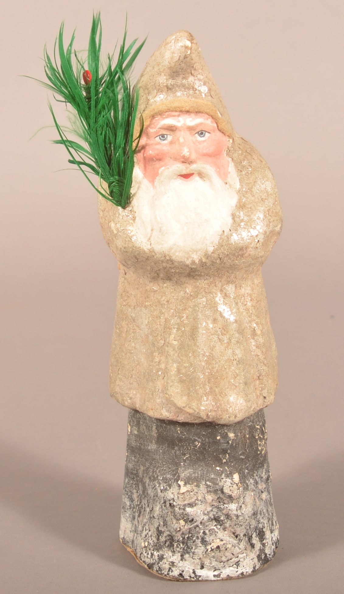 Antique Mica-Flecked White Robe Belsnickel. (1 of 5)