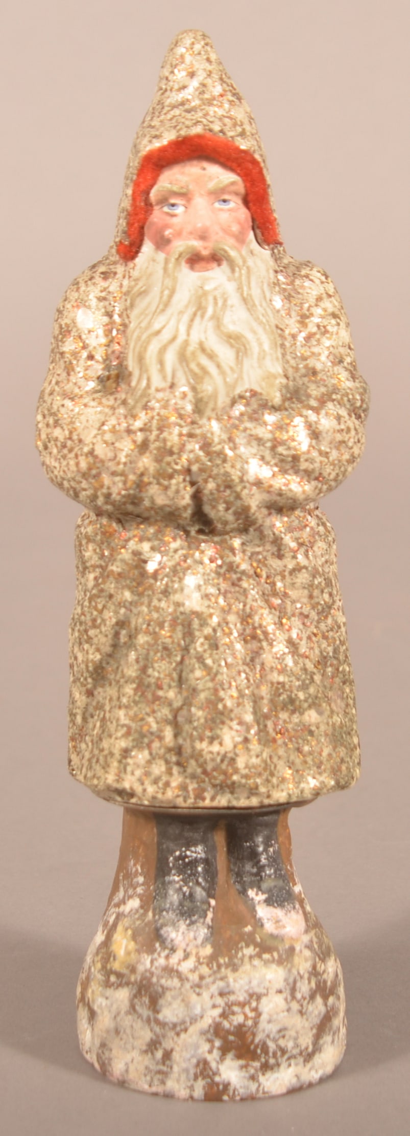 Antique White Robe Belsnickel Candy Container. (1 of 5)