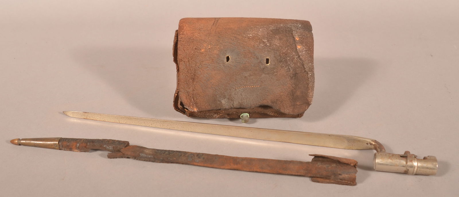 American Nickeled Pattern 1855 Musket Bayonet. (1 of 8)