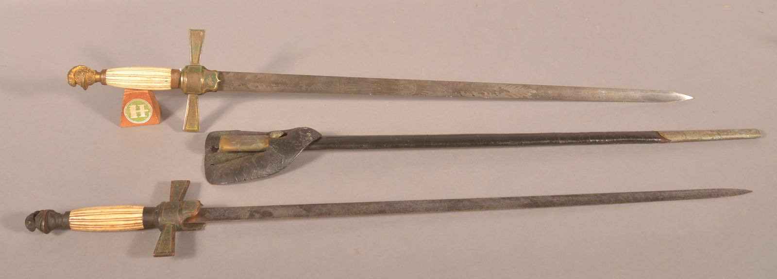 Two U.S Model 1840 Militia Officer's Swords. (1 of 3)