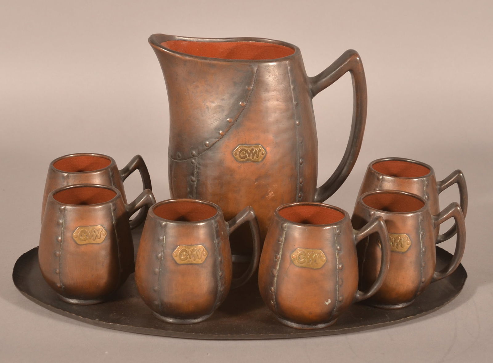 Clewell Copper Clad Earthenware Cider Set. (1 of 10)