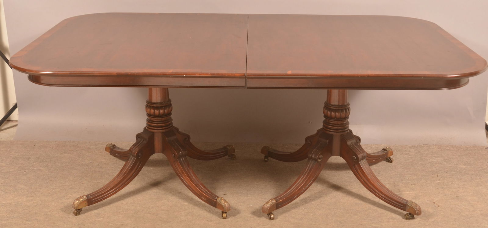Mahogany Period-Style Extension Dining Table. (1 of 5)