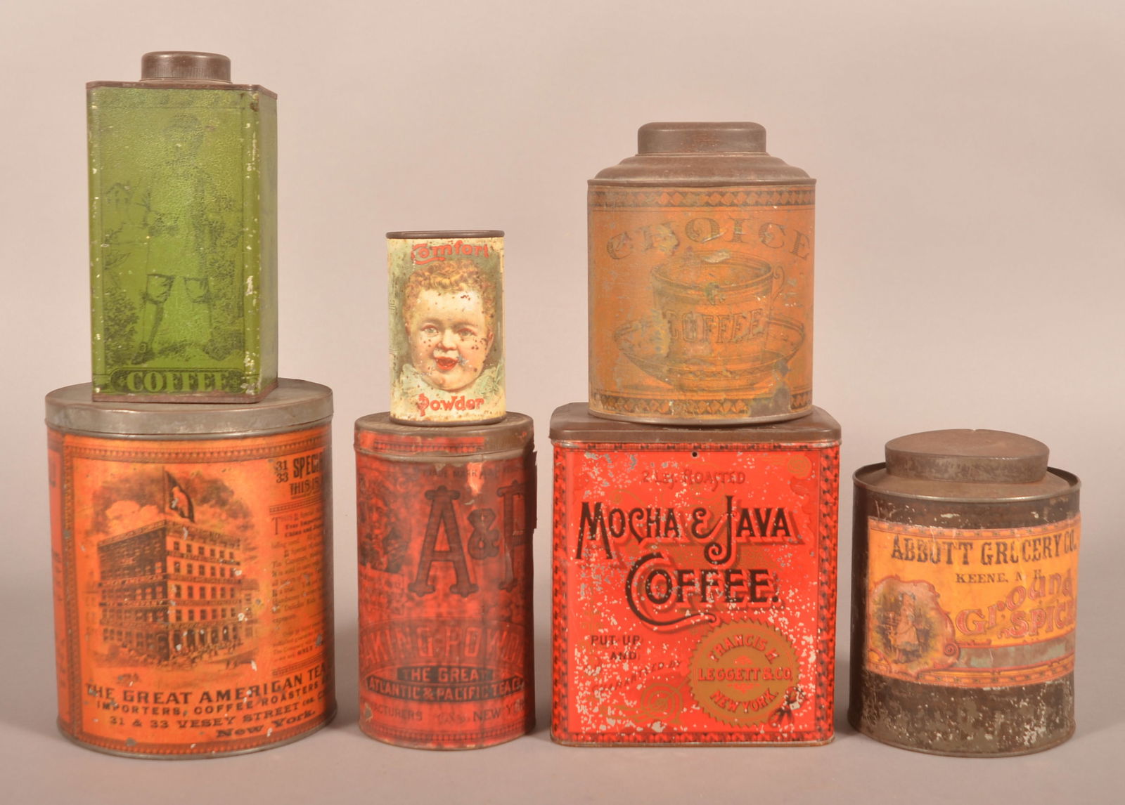 Group of General Store Advertising Tins. (1 of 3)