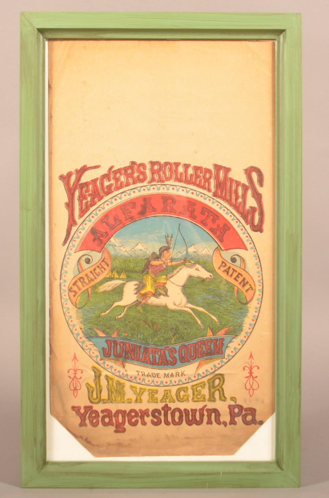Yeager's Roller Mills Paper Flour Bag. (1 of 2)