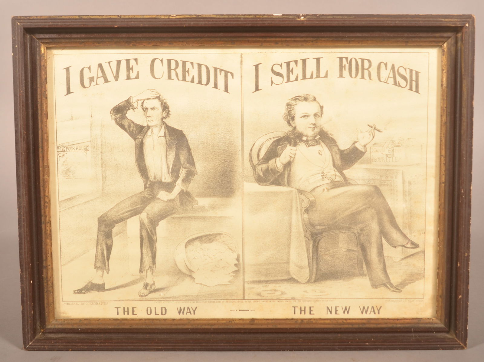 Currier & Ives Paper General Store Sign 1879. (1 of 4)