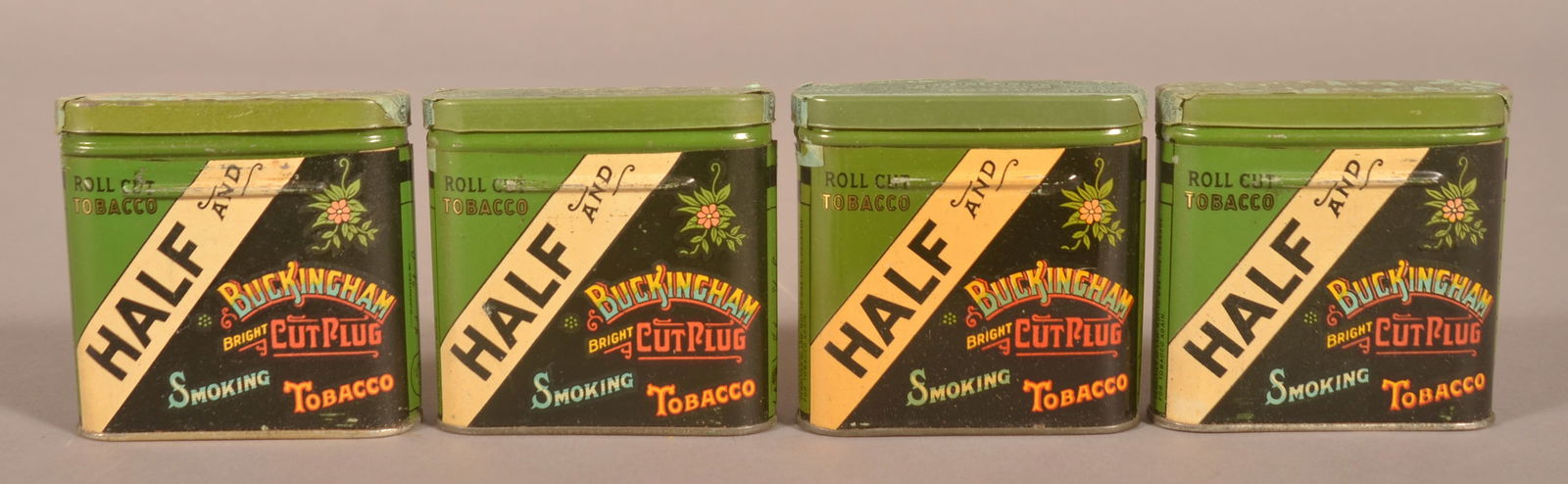 Four Buckingham/Half & Half Tobacco Pocket Tins. (1 of 2)