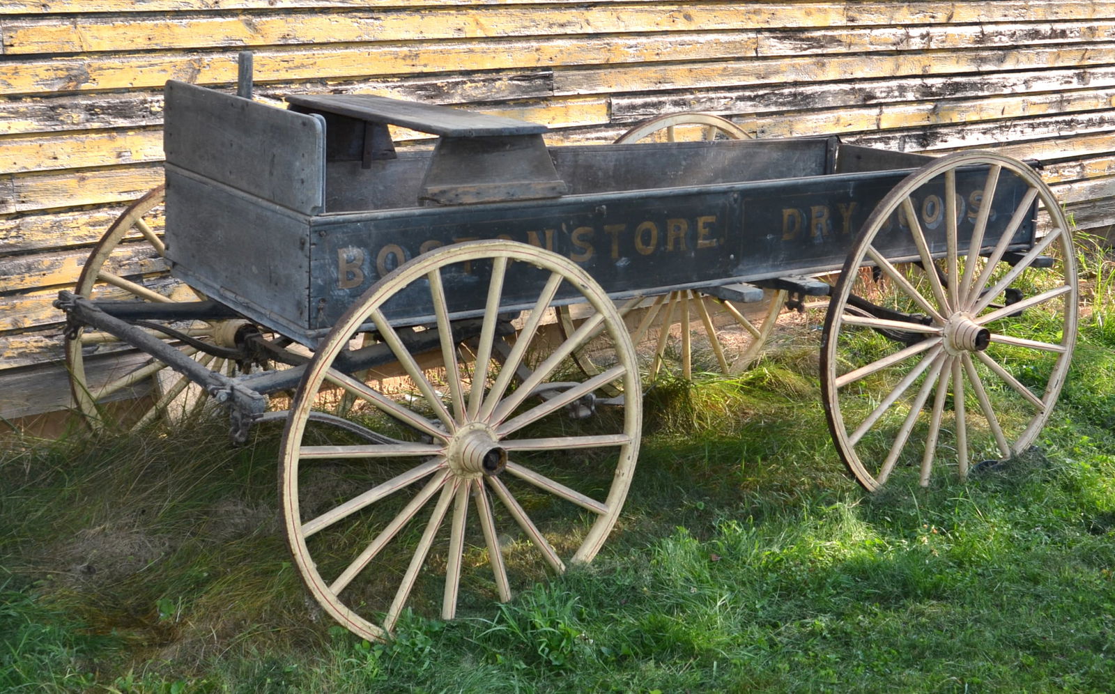 Boston Store Dry Goods Advertising Signs Box Wagon. (1 of 16)