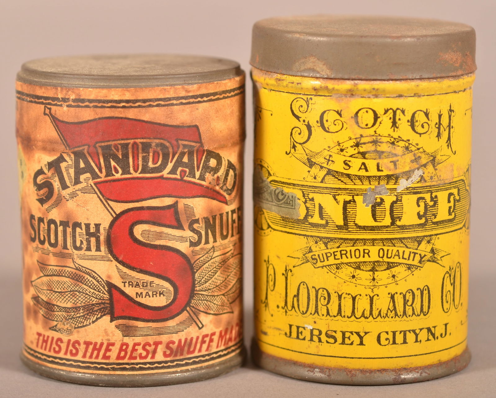 Standard Scotch Snuff and Lorillard Scoth Snuff Tins. (1 of 3)