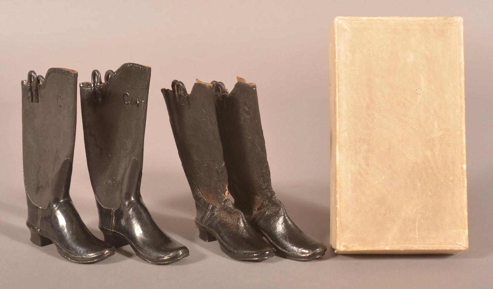 Two Pair Salesman Sample High-Top Victorian Boots. (1 of 6)