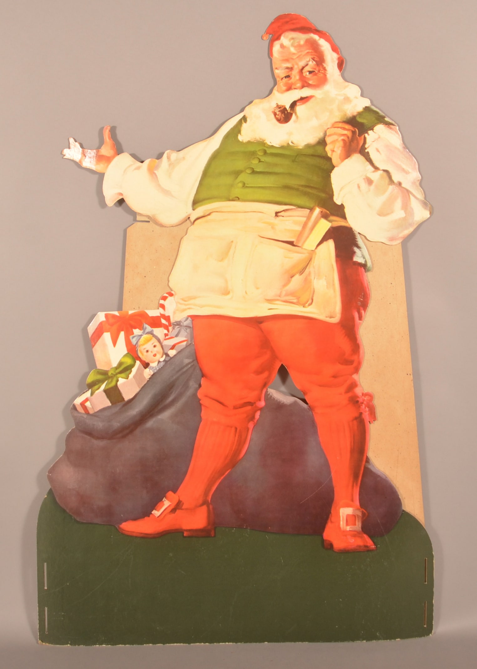 Vintage Cardboard Santa Claus Coke Display. (1 of 3)