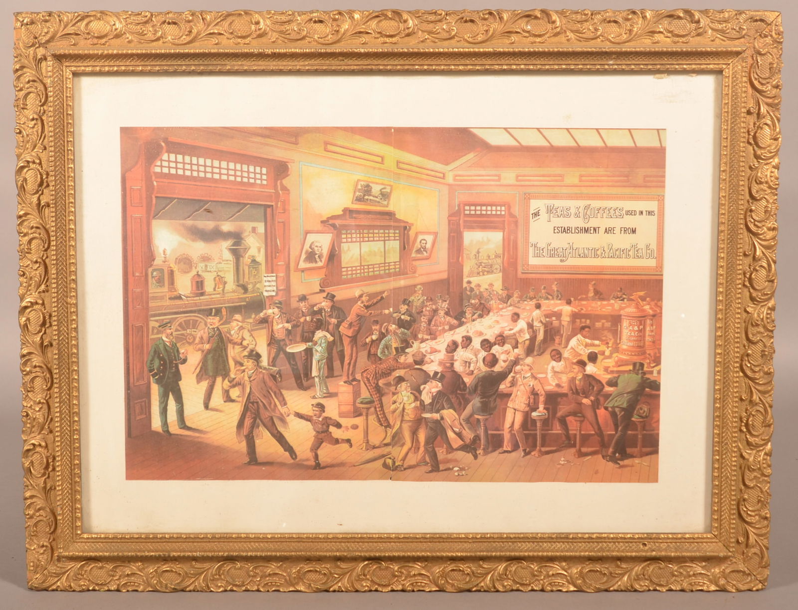 Framed Paper Ad for A&P Coffee/Teas. (1 of 6)