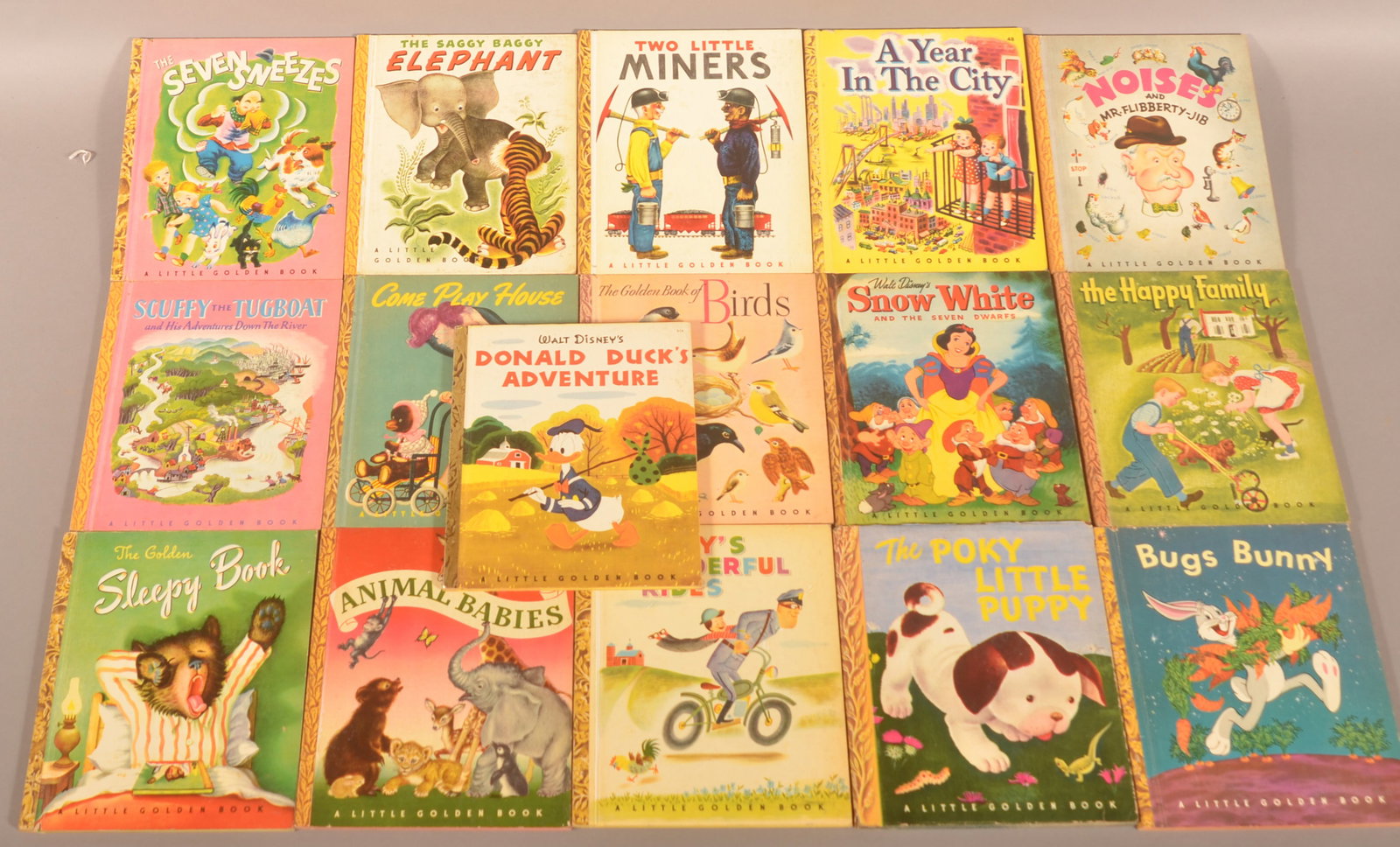 Group of Little Golden Books.: (16 volumes) Various early Little Golden Books.