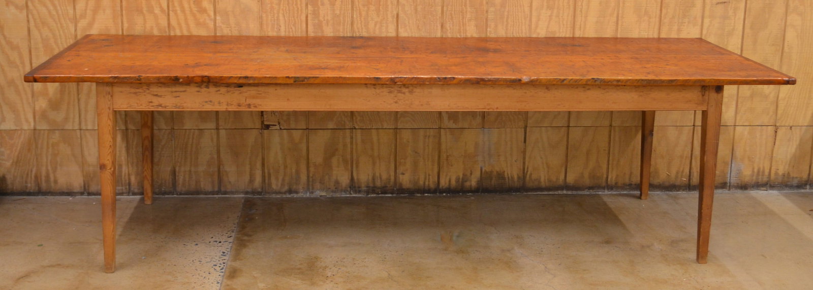 PA Country Hepplewhite Softwood Harvest Table. (1 of 9)