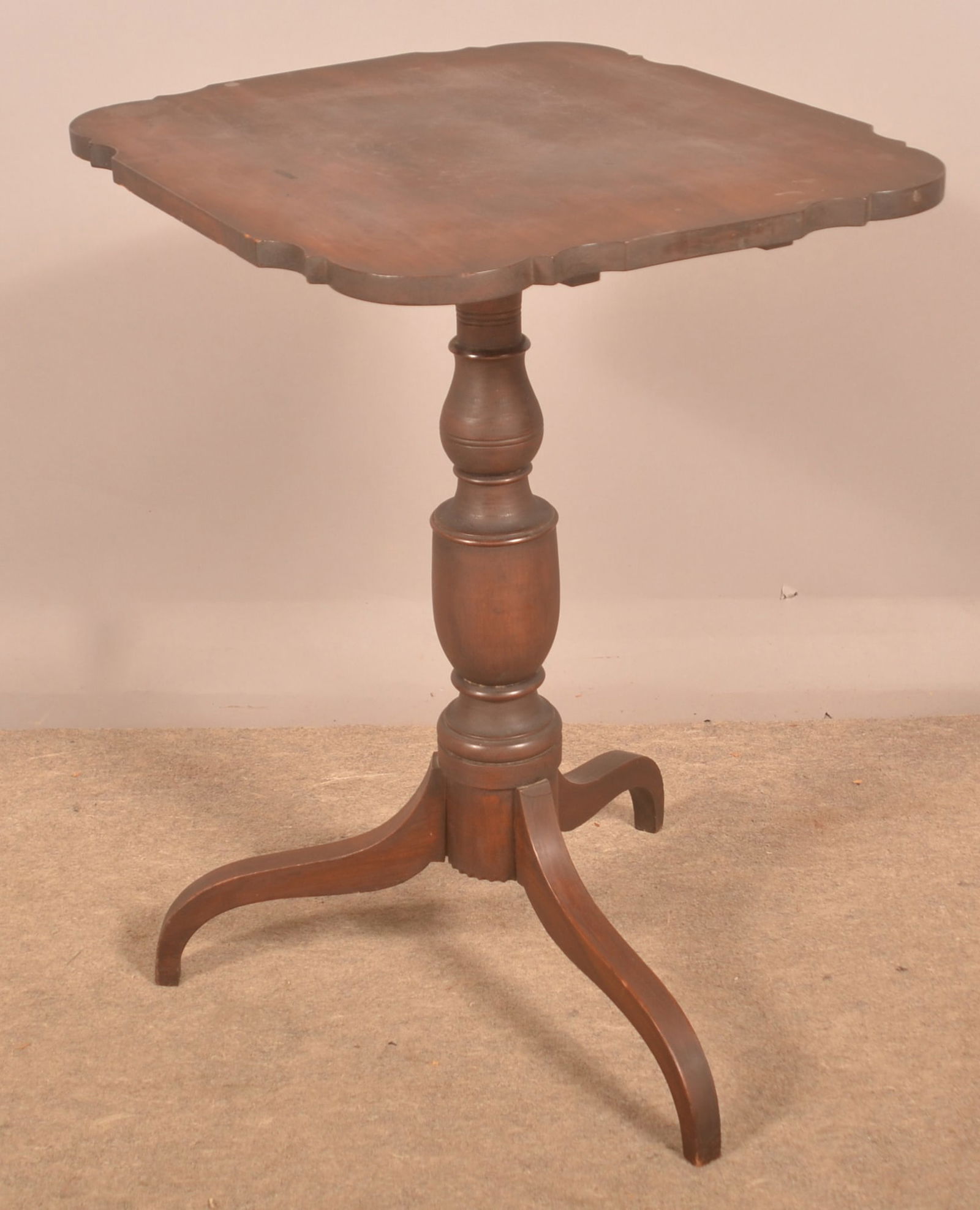 Early Tilt-Top Candle Stand. (1 of 6)