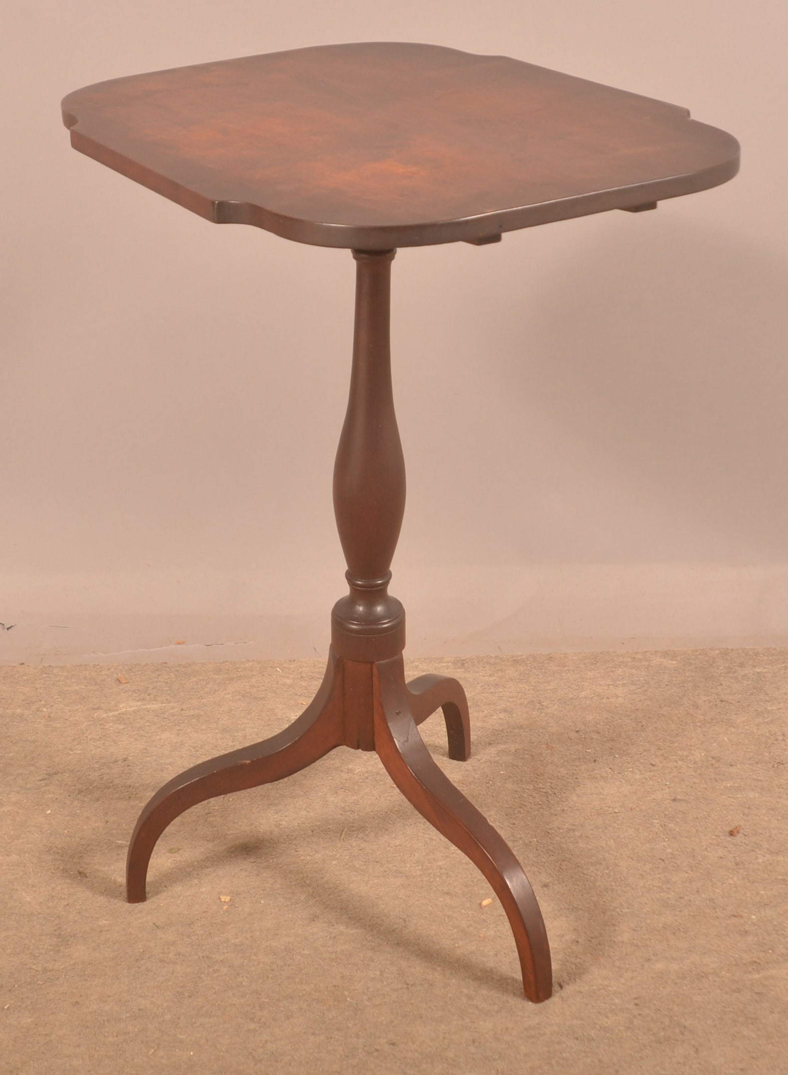 PA Federal Cherry Tilt-Top Candlestand. (1 of 4)