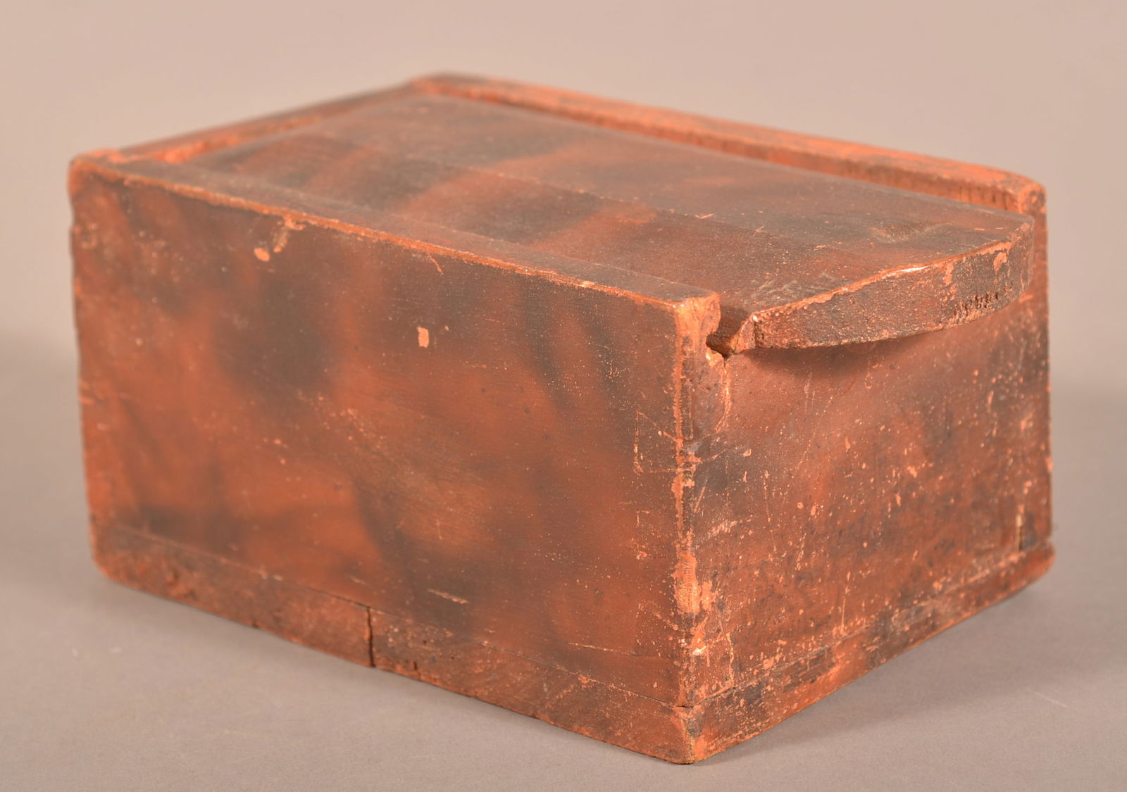 Small Smoke-Decorated Softwood Candle Box. (1 of 6)