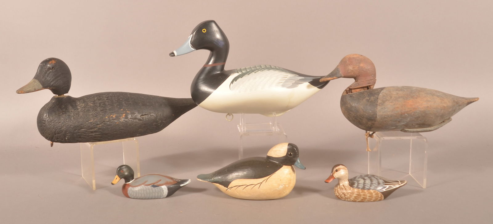 Six Various Vintage & Contemporary Wooden Decoys. (1 of 5)