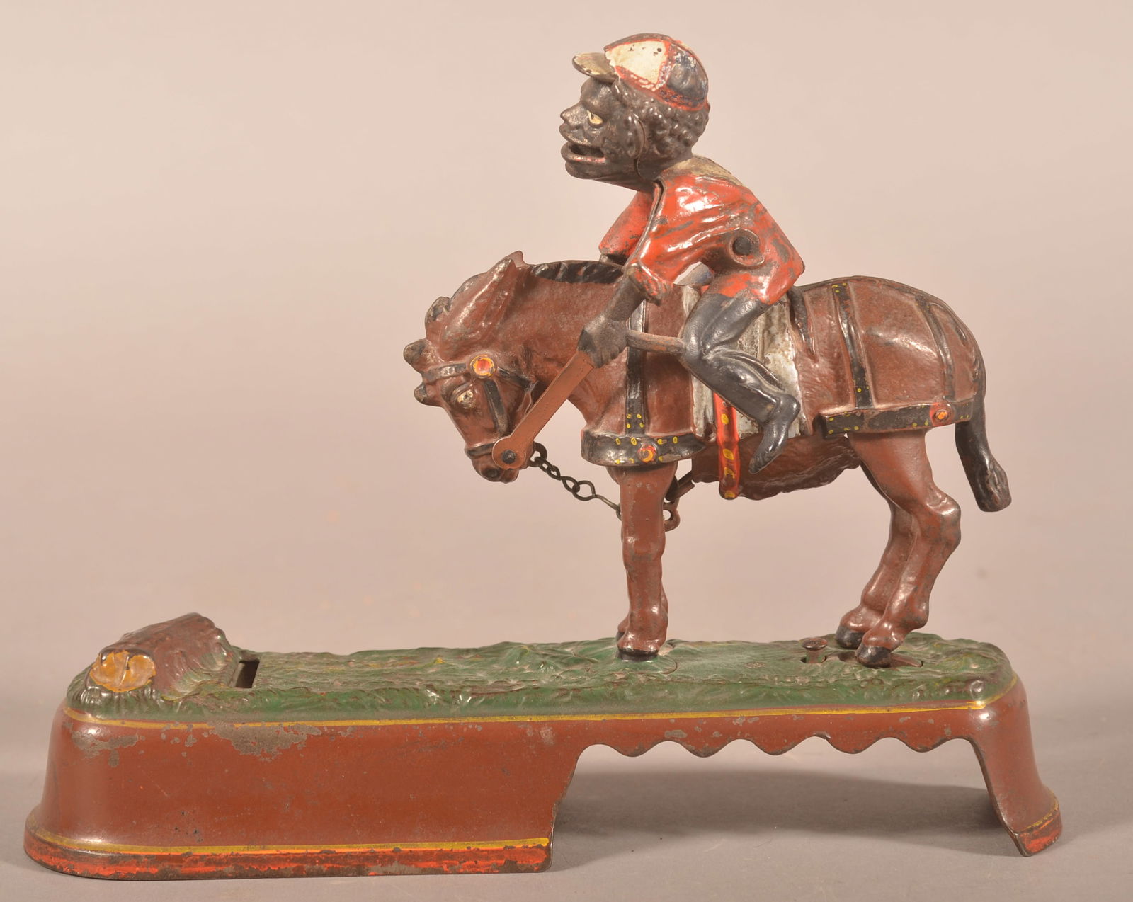 "Always Did Spise a Mule" Antique Cast Iron Mechanical Bank. (1 of 5)