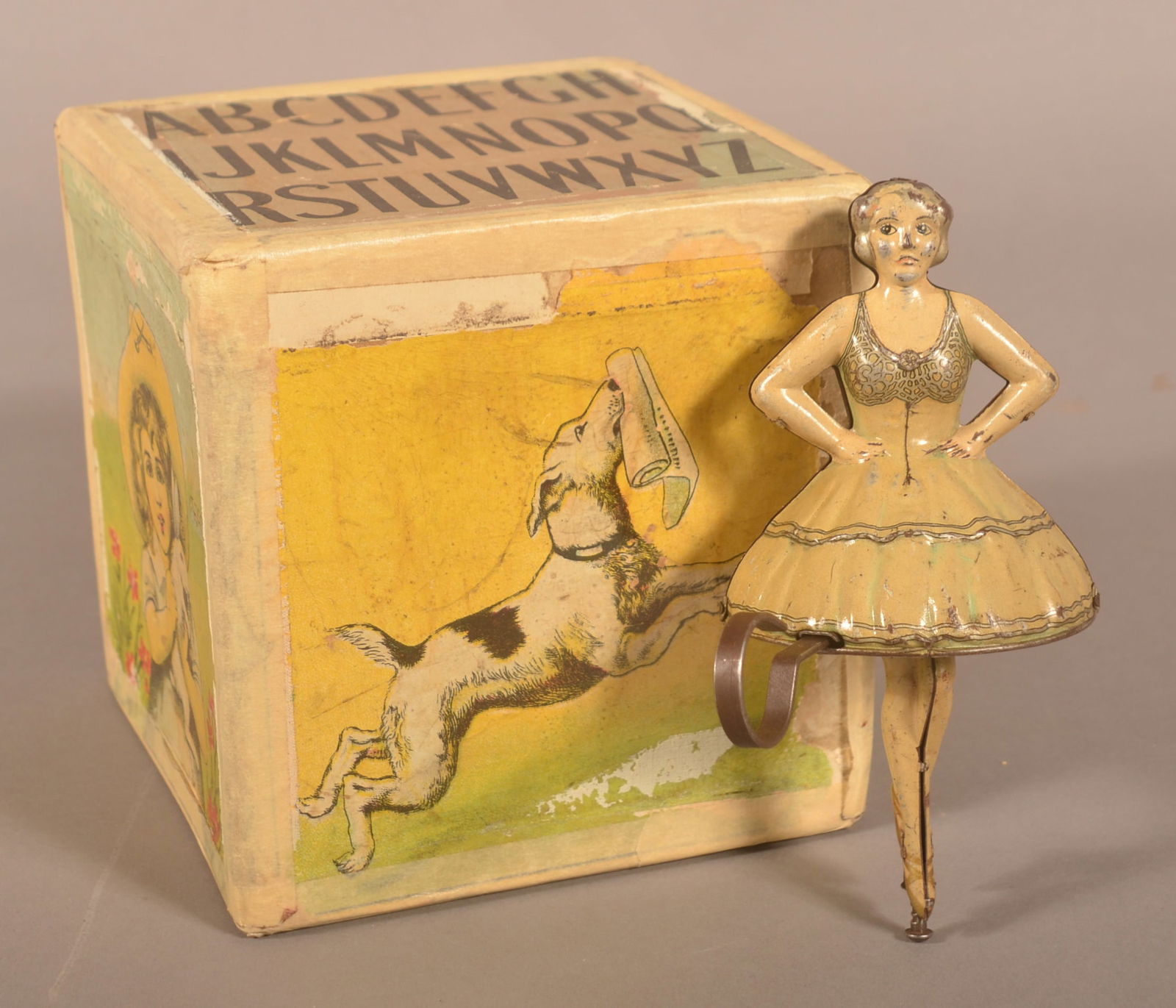 Stack of Children's Antique Alphabet Blocks. (1 of 6)