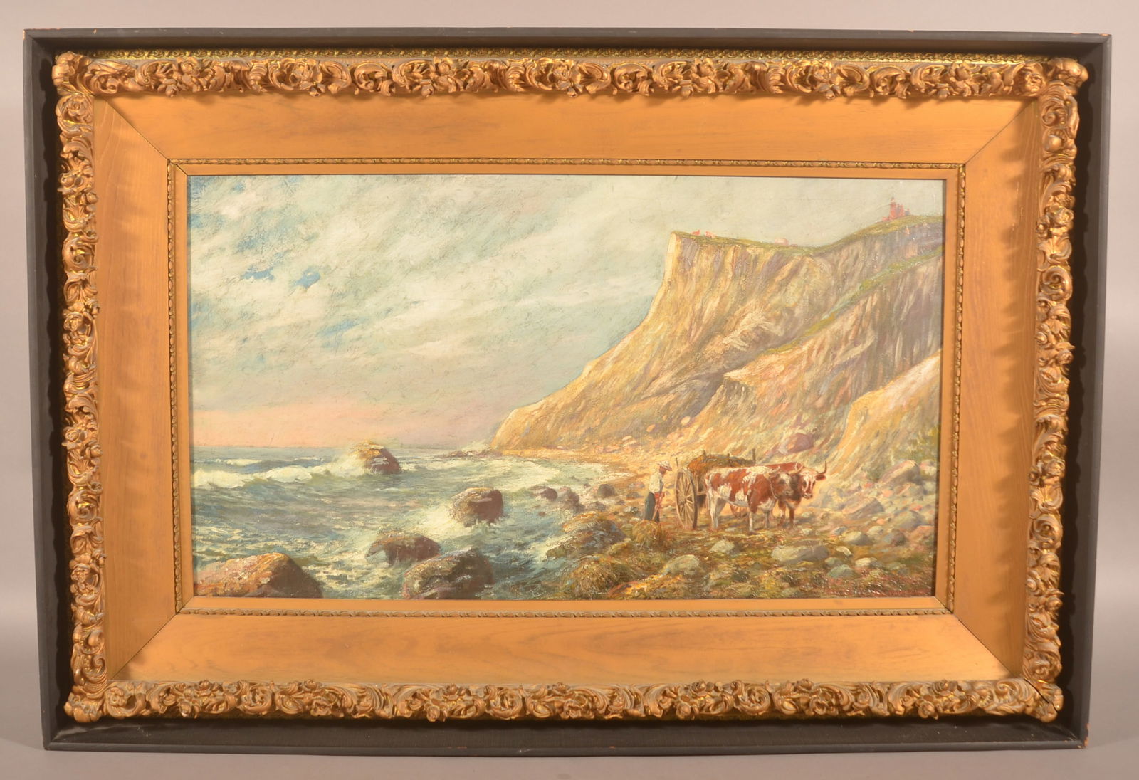 Large Frederick (Fred) Pansing Seascape Painting. (1 of 8)