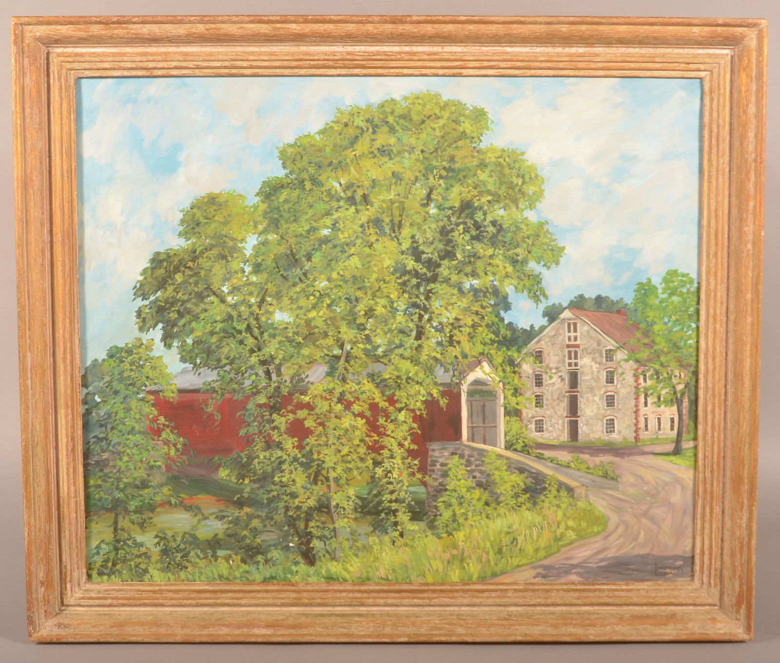 American School PA Artist Harry Book Oil Painting. (1 of 4)