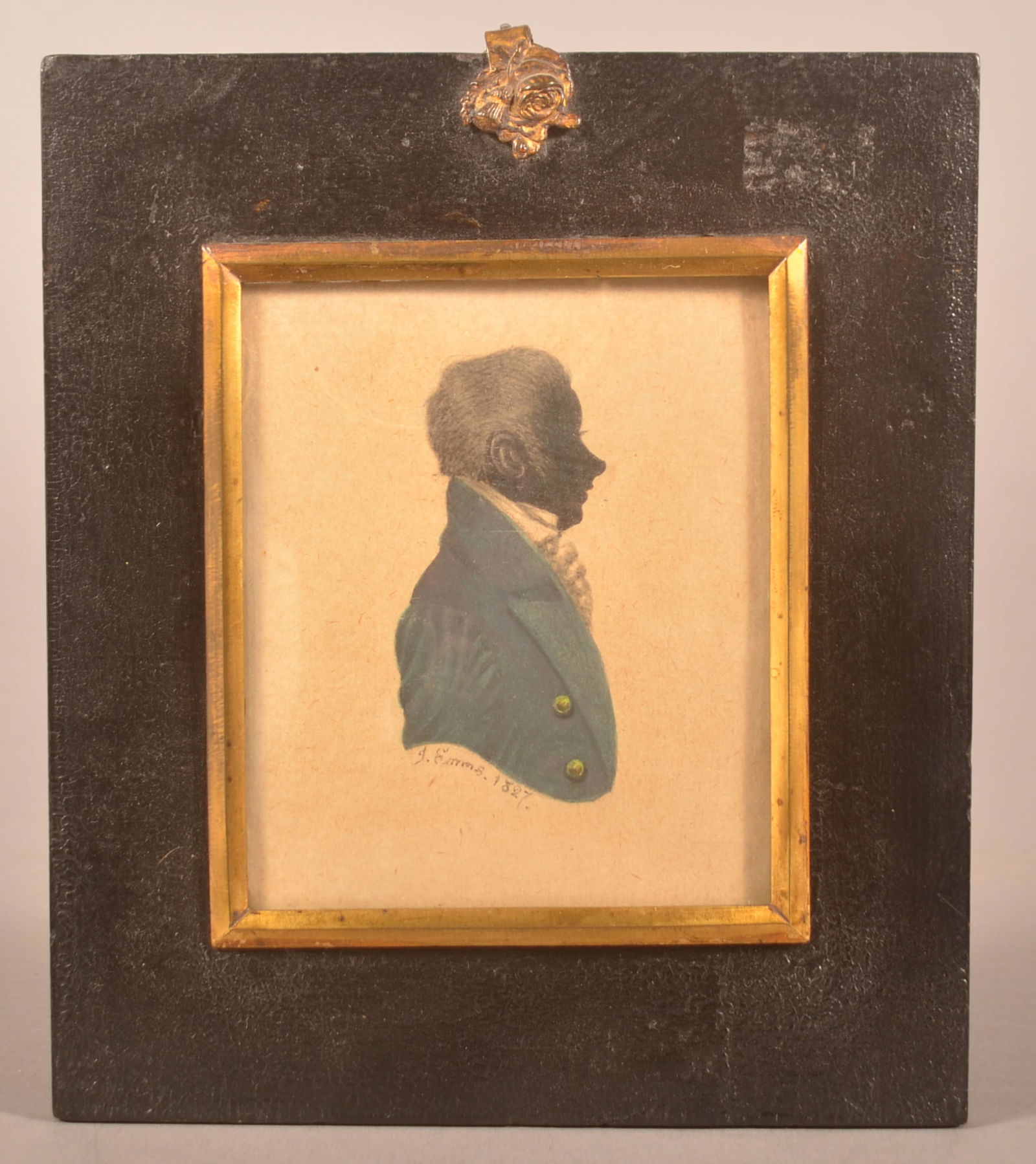 Pennsylvania 19th C. Silhouette Portrait of Man. (1 of 4)