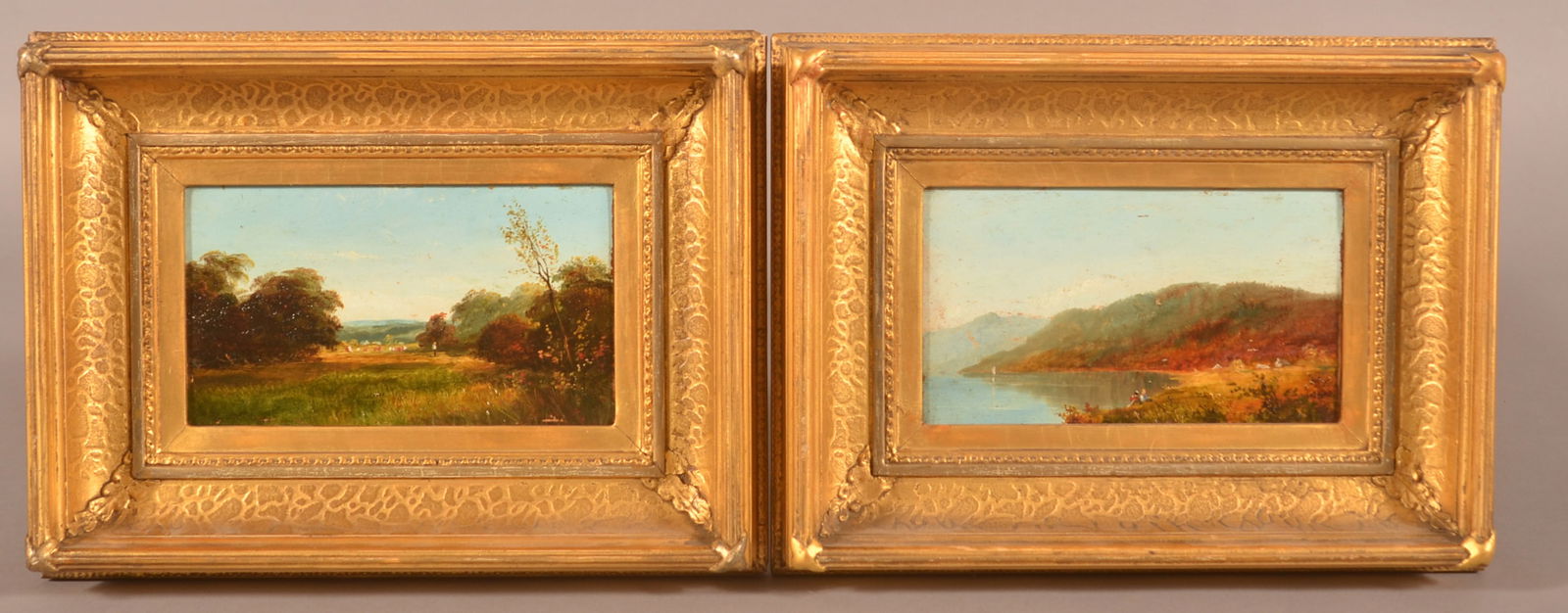 Pair of 19th C. Hudson River Valley Paintings. (1 of 4)
