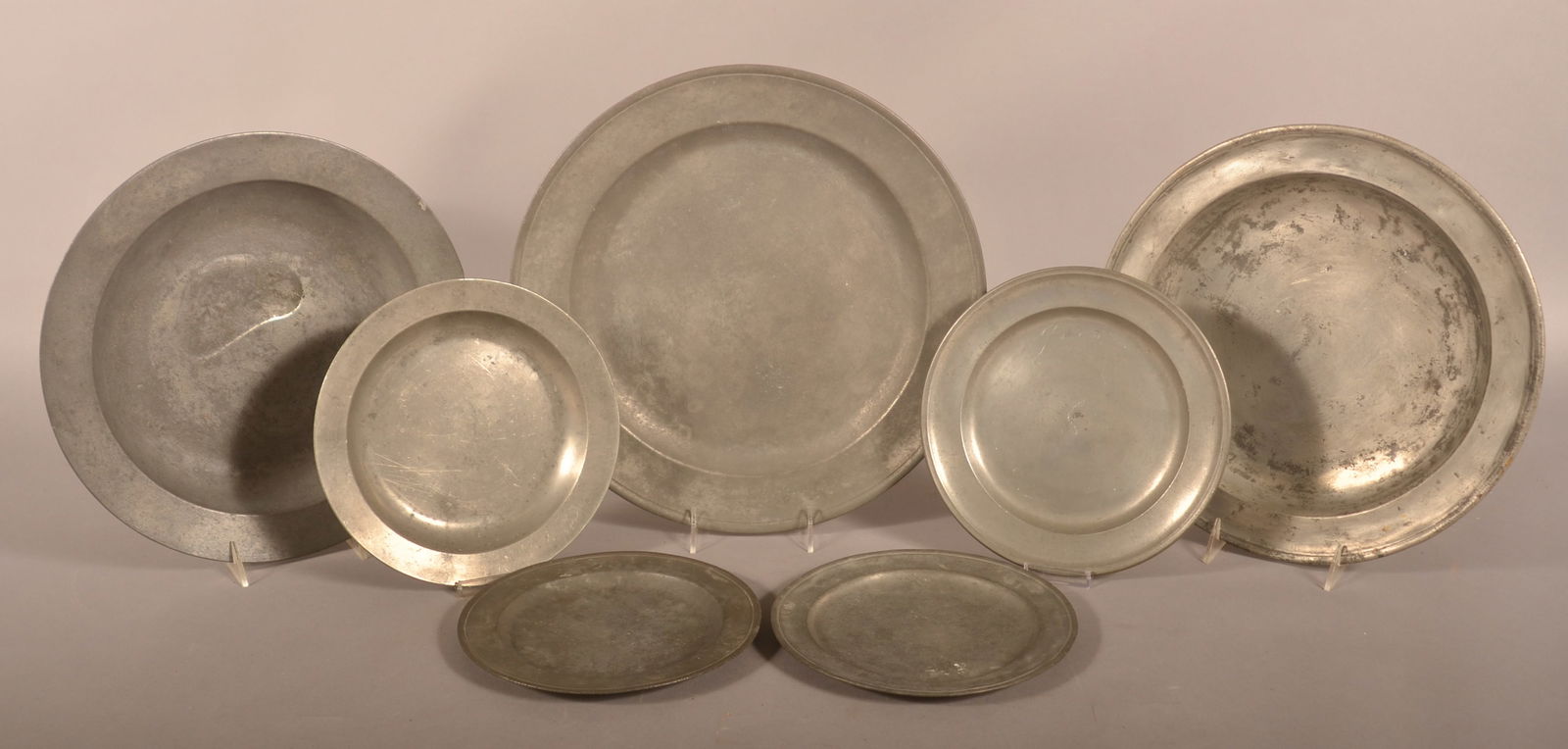 Collection 18th & 19th Century Pewter Plates. (1 of 4)