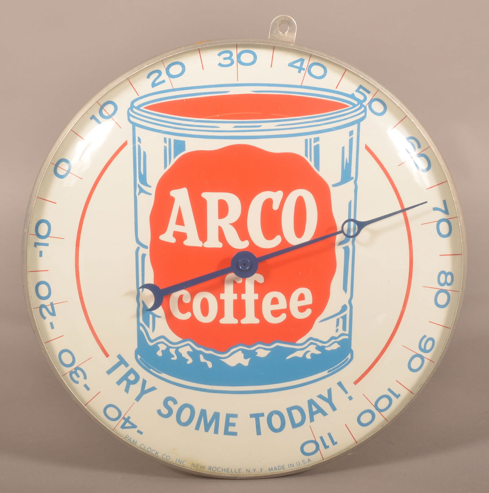 Arco Coffee Advertising Round Thermometer. (1 of 4)