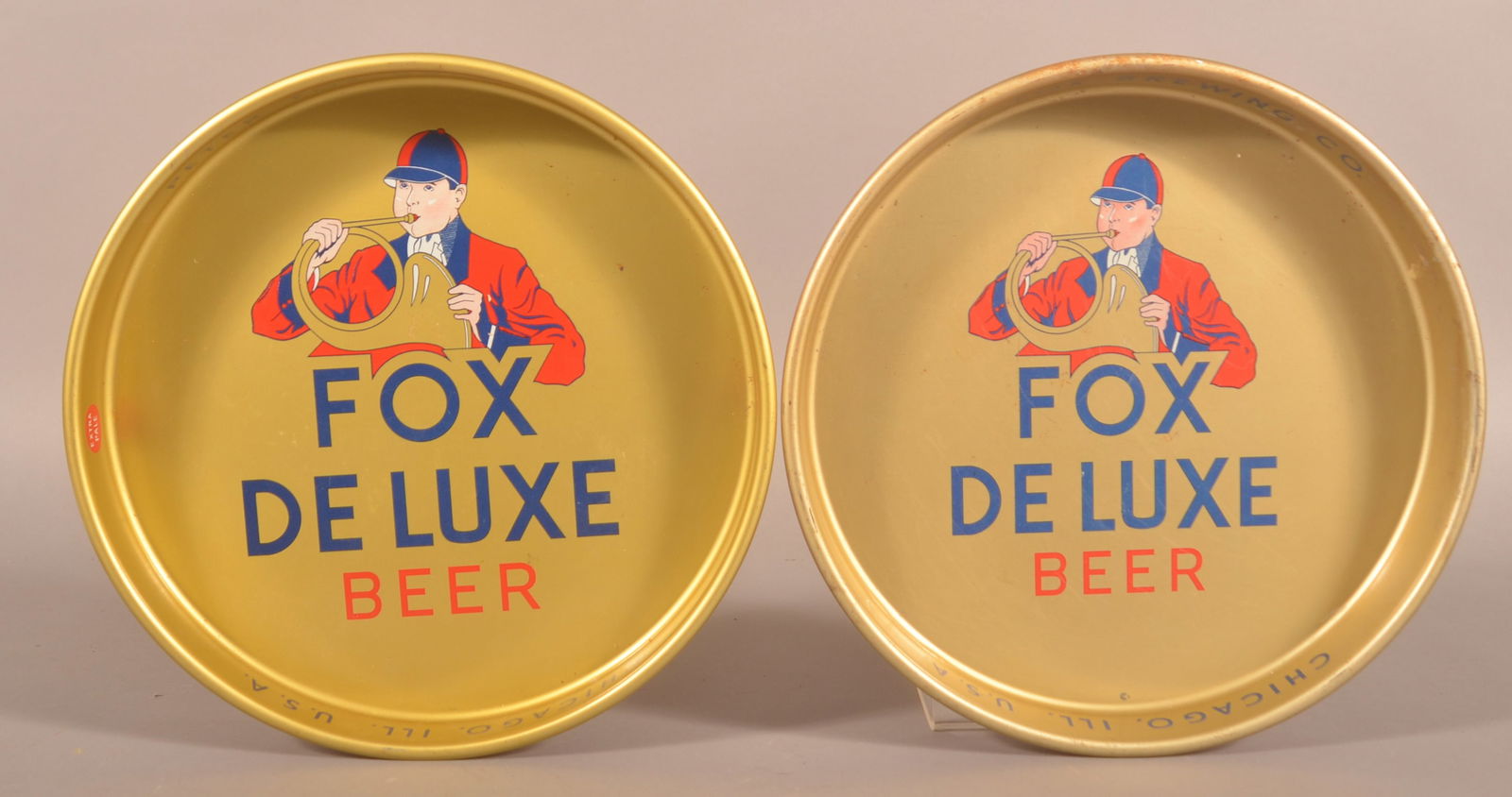 Two Peter Fox Brewing Fox De Luxe Beer Trays. (1 of 4)