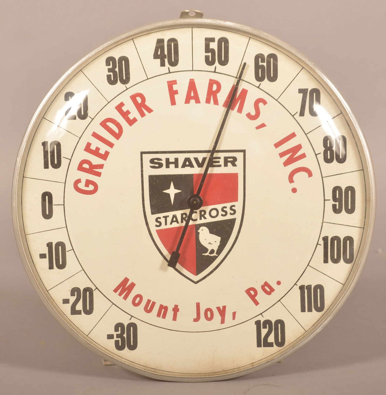 Greider Farms Mt. Joy, PA Advertising Thermometer. (1 of 3)