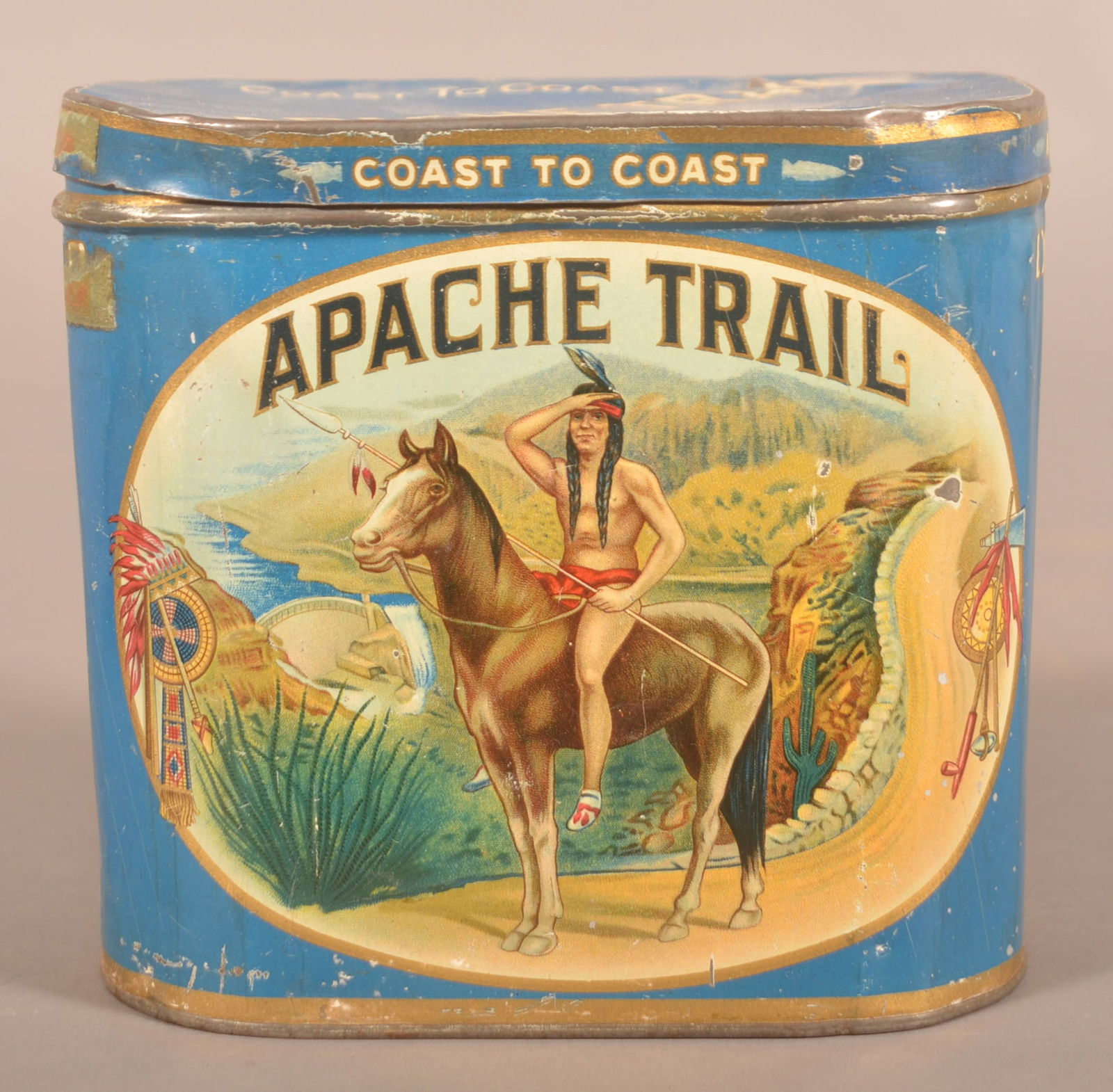 Great Apache Trail Cigar Tin. (1 of 6)