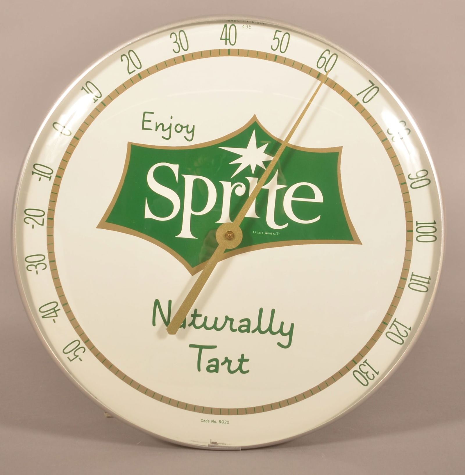 NOS Vintage Sprite Advertising Round Thermometer. (1 of 3)