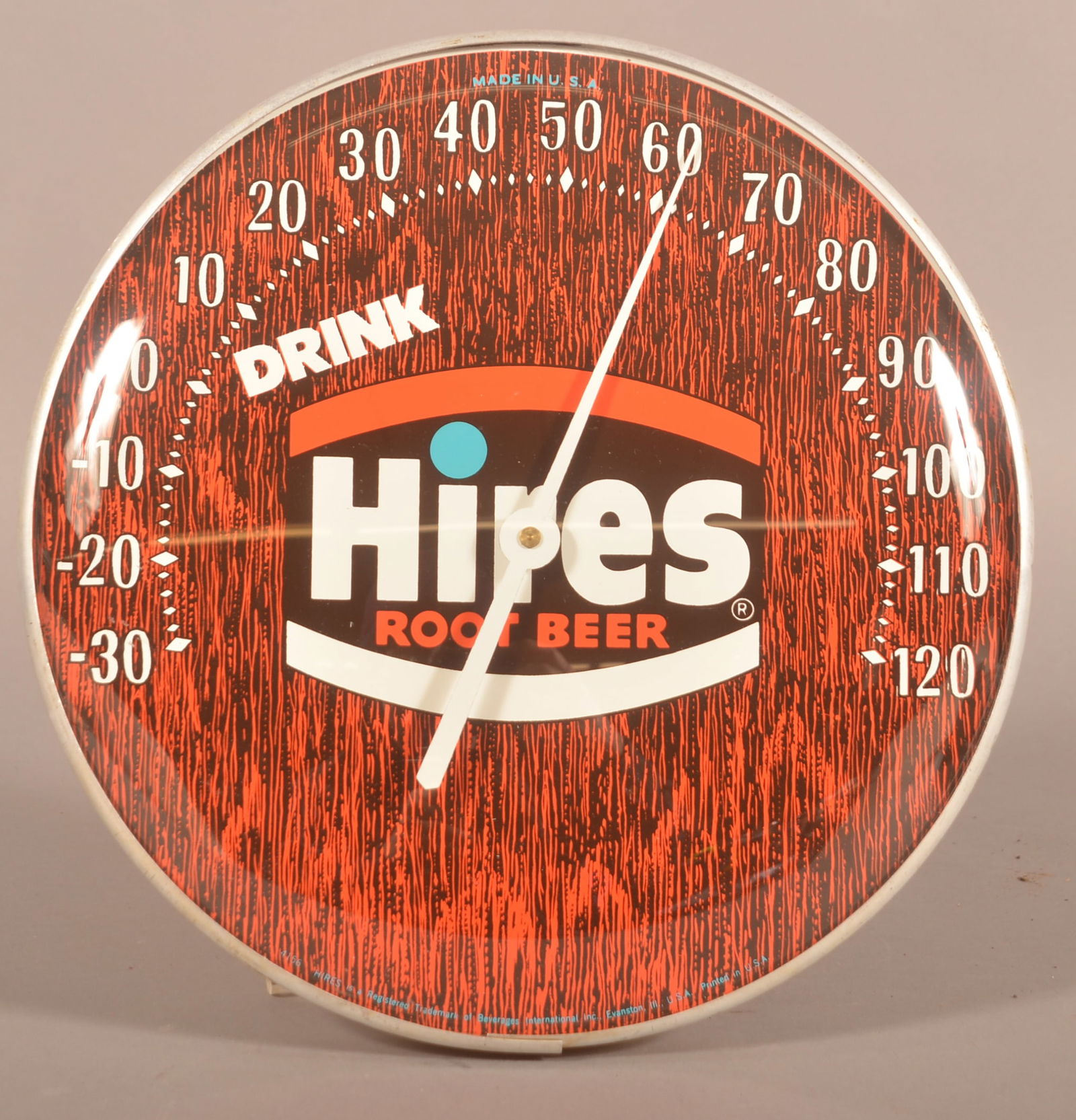 Drink Hires Root Beer Advert. Round Thermometer. (1 of 4)