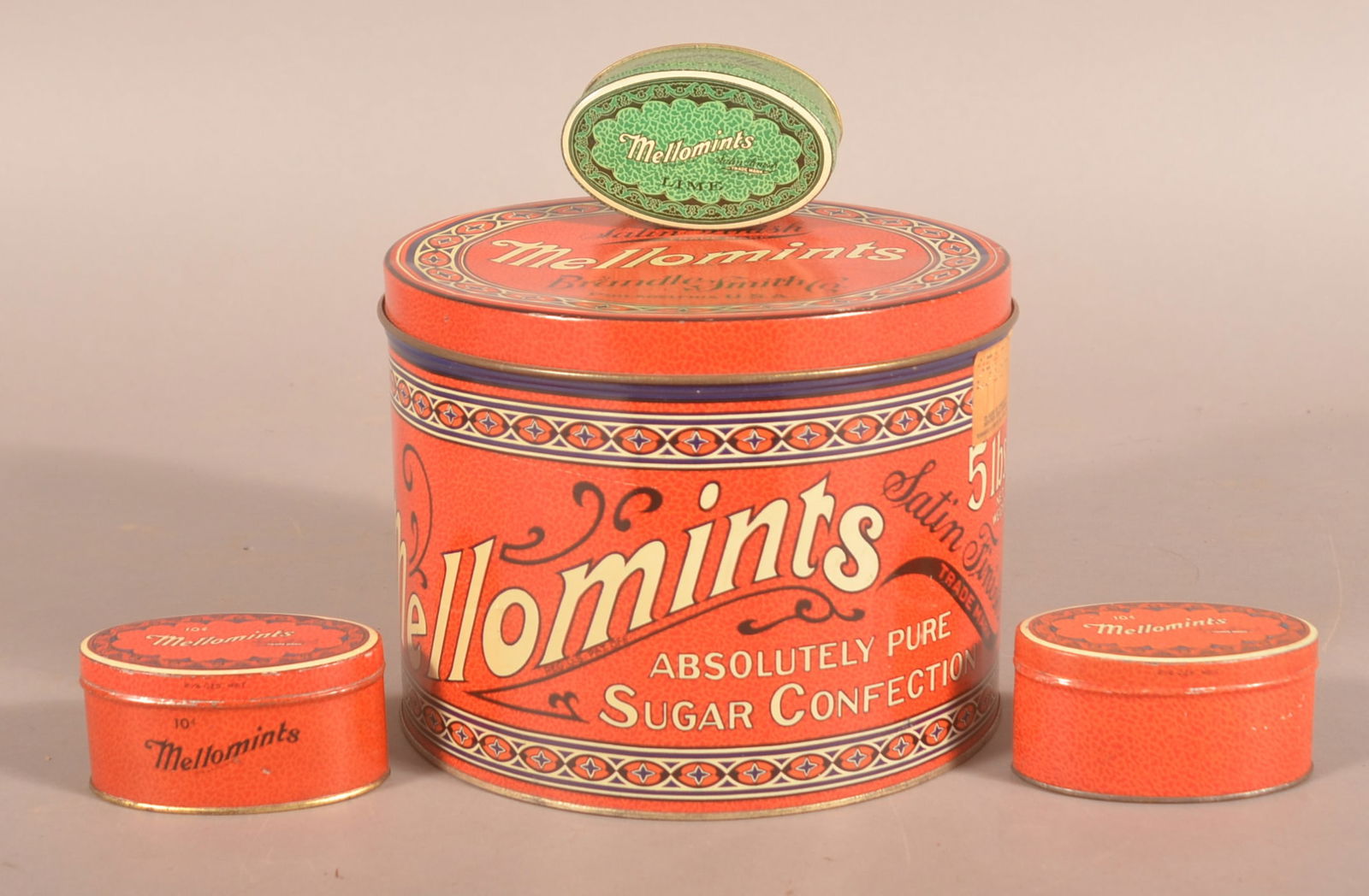 Collection Graphic Mellomints Tins Philadelphia PA. (1 of 3)