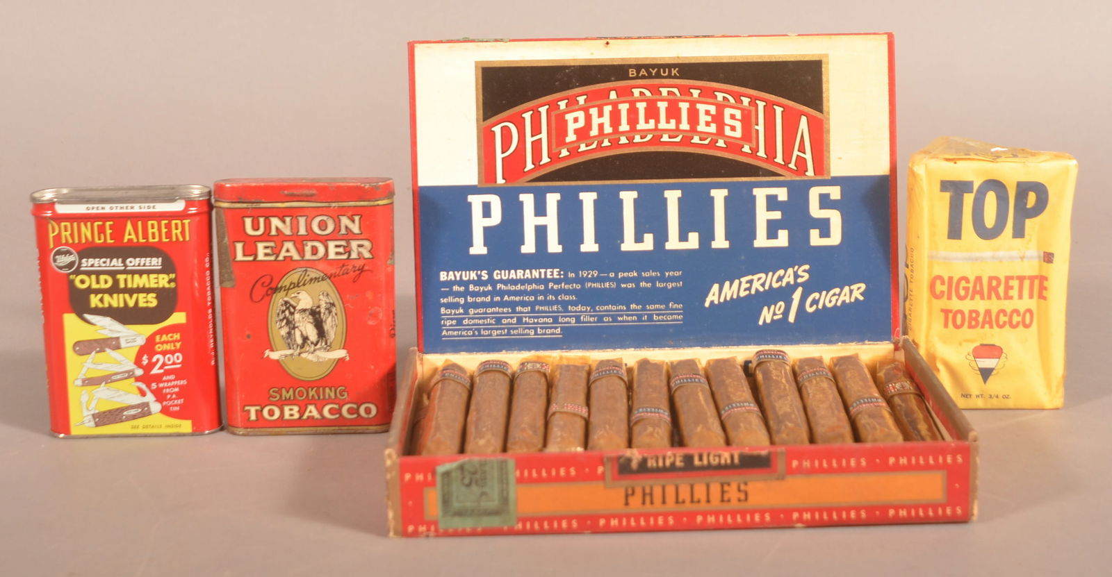 Union Leader Complimentary Pocket Tin & Others. (1 of 4)